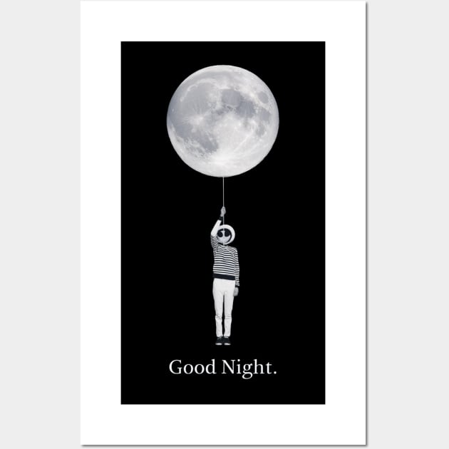 good night girl sarcasm Wall Art by Aldrvnd